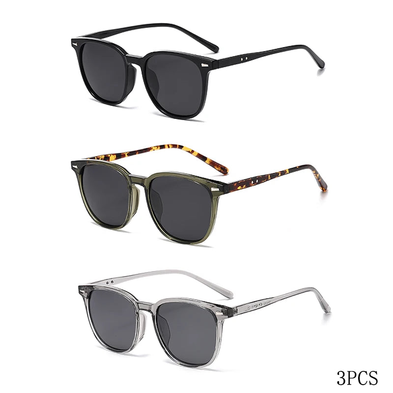Ultra-Light Square Sunglasses with UV400 Protection