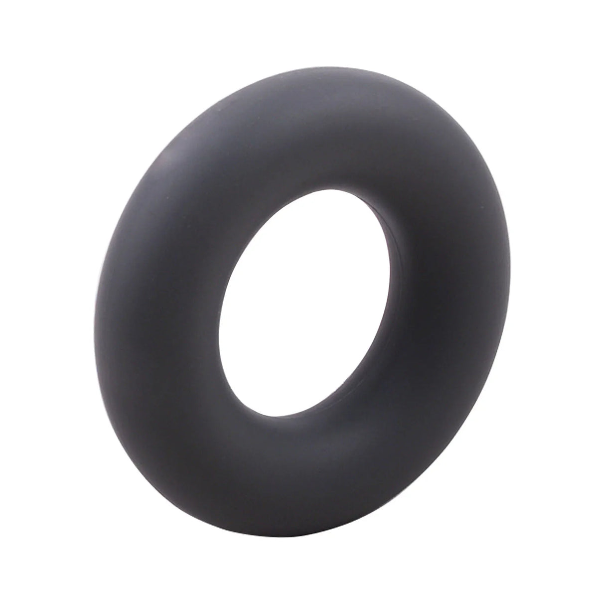 Bague en silicone noir mat pour renforcer la force des doigts et de la main.