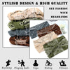 A collection of stylish boho print cotton headbands for hair and workout, including various colors and patterns.