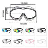 Colorful Anti-Fog Swimming Goggles with UV400 Protection and Silicone Frame