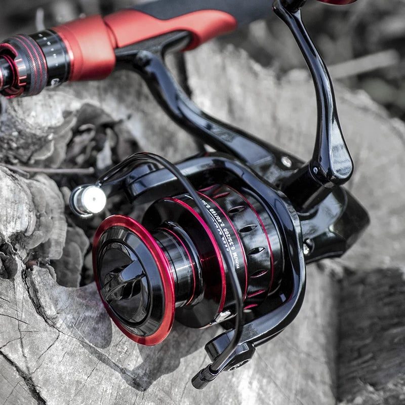High-Speed Spinning Fishing Reel with Interchangeable Handle