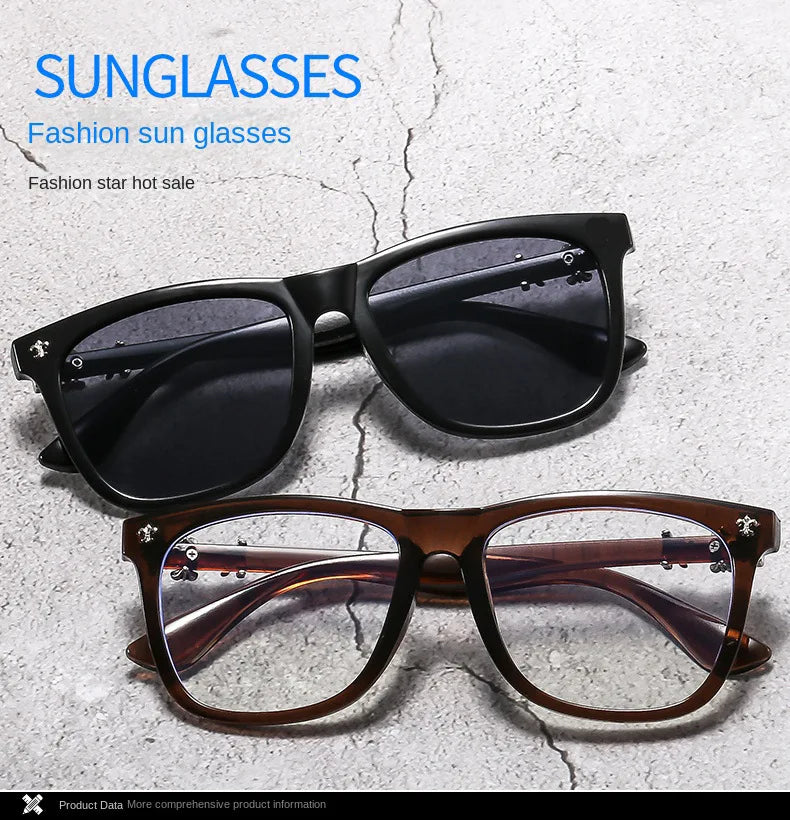 Vintage Square Anti-Blue Light Glasses for Men and Women