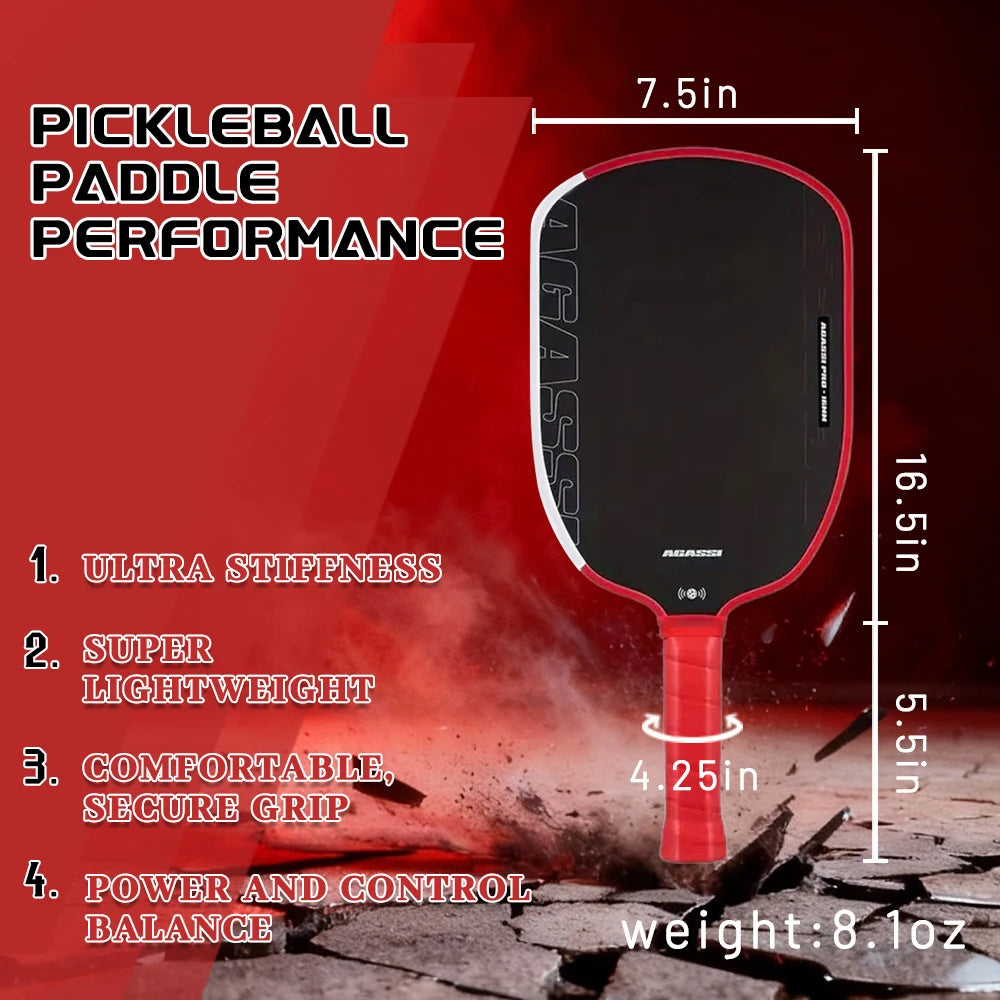 Pro Carbon Pickleball Paddle with Foam Core