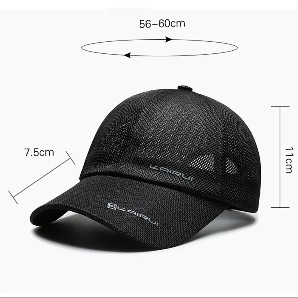 Breathable Mesh Baseball Cap for Sun Protection