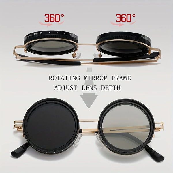 Vintage Round Polarized Sunglasses with UV400 Protection