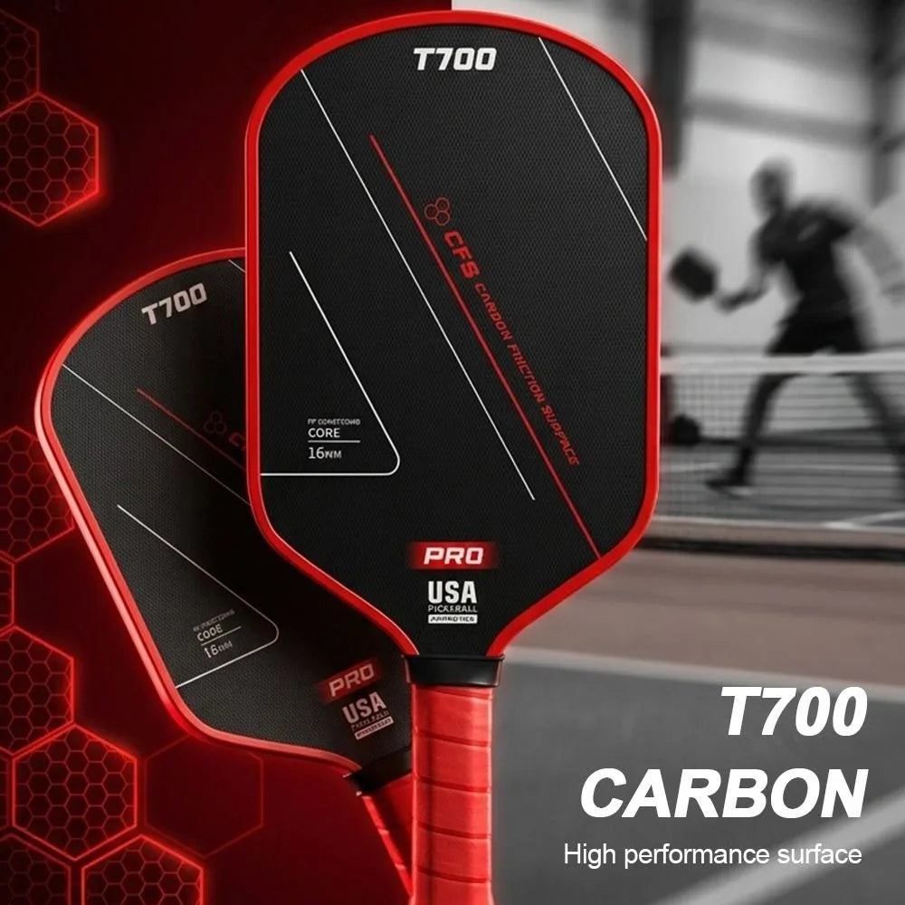 Carbon Fiber Pickleball Paddle with Textured Surface