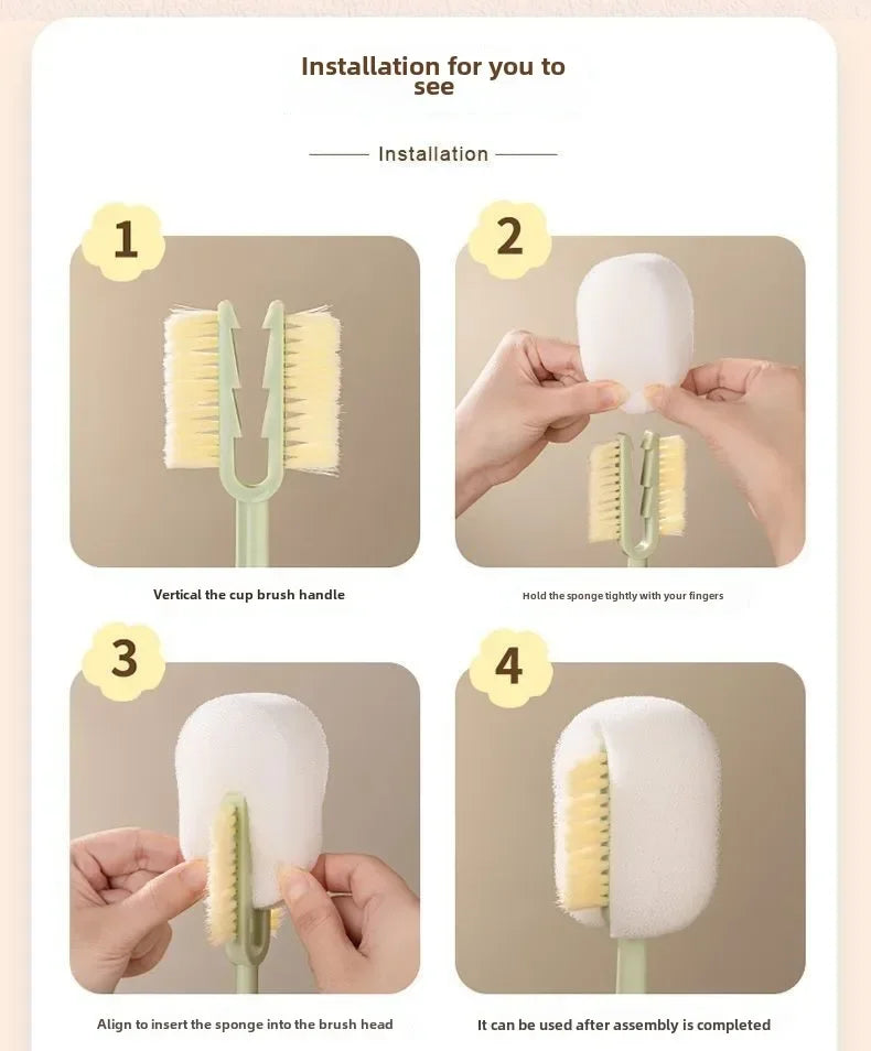 5-in-1 Multifunctional Cup Cleaning Brush Set