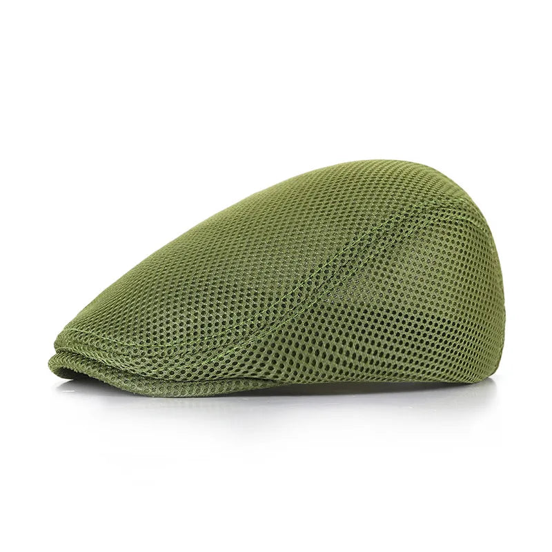 Classic Mesh Beret Hat for Men and Women