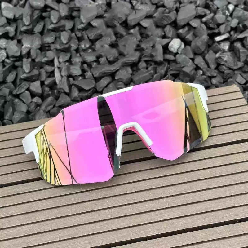 UV400 Cycling Sunglasses with Large Frame