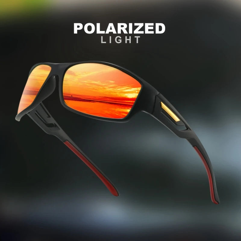 Polarized Sports Sunglasses with Camouflage Frame