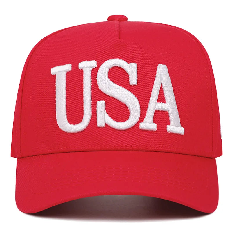 Embroidered USA Flag Baseball Cap