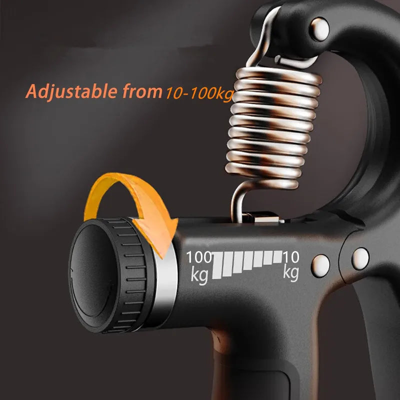 Adjustable Hand Grip Strengthener with Counter