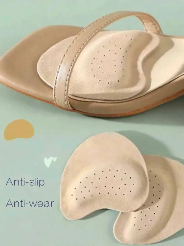 Self-Adhesive Leather Forefoot Cushions for High Heels