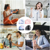 A collage showing various women using a leakproof replacement lid for water bottles in different contexts.