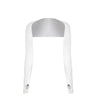 White ice silk sun protection arm sleeves displayed on a white background.