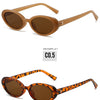 Retro Oval Sunglasses with UV400 Protection