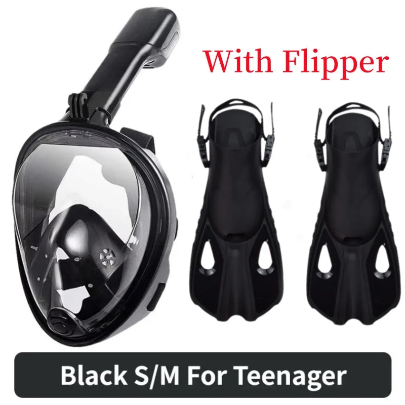 Full Face Snorkel Mask with Anti-Fog Window