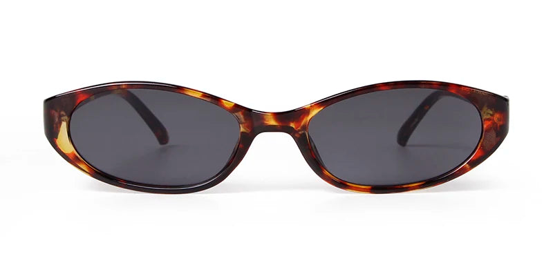 Retro Tortoiseshell Oval Sunglasses
