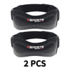Two black sports outdoor club knee straps for tendon support