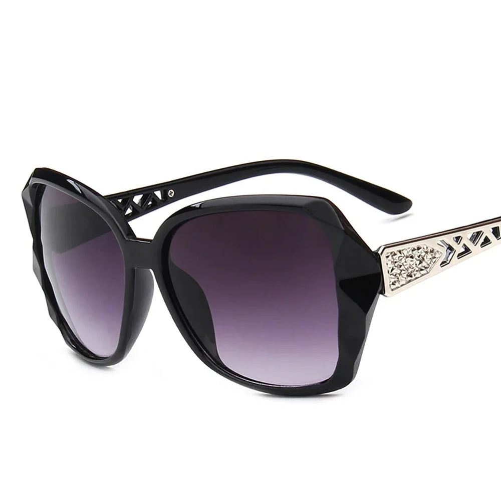Purple Square Sunglasses with UV400 Protection