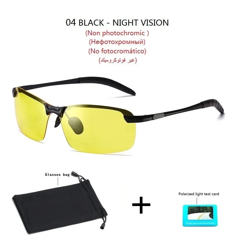 Photochromic Polarized Sunglasses with Alloy Frame