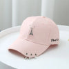 Classic Cotton Cap with Metal Ring Detail