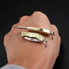 Brass Folding Knife Keychain