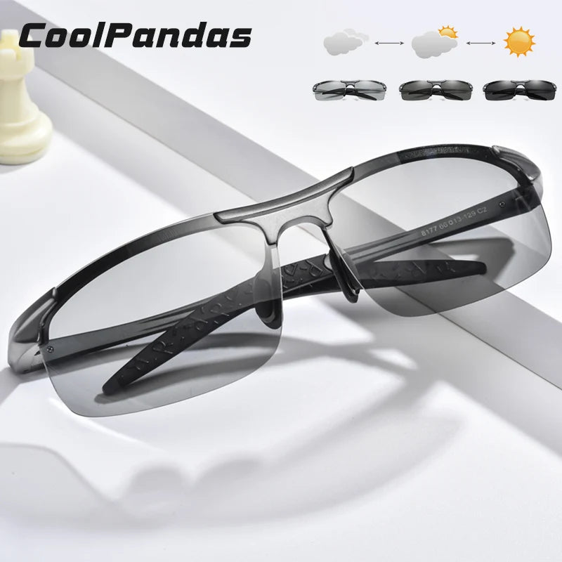 Photochromic Polarized Sports Sunglasses with UV400 Protection