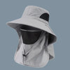 UPF 50+ Wide Brim Sun Hat with Detachable Face Mask