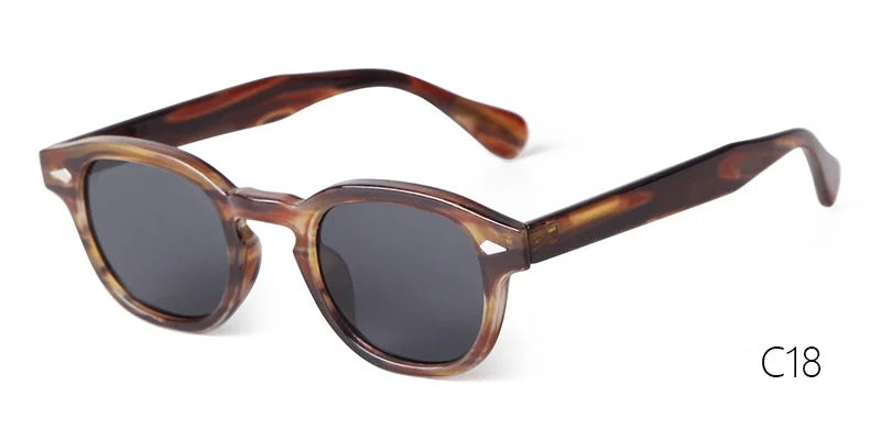 Retro Round Sunglasses with UV400 Protection