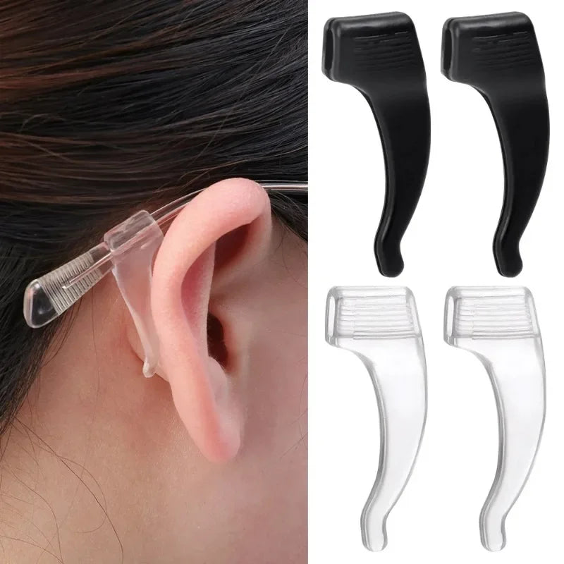 Silicone Anti-Slip Glasses Ear Hooks – Ergonomic Eyewear Grips