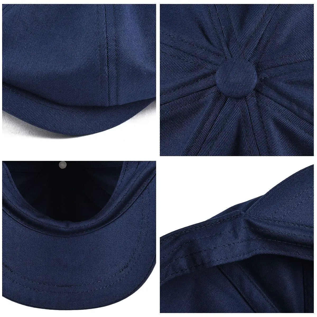 Men's Classic Newsboy Cap – Cotton 8-Panel Ivy Hat