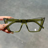 Vintage Cat Eye Glasses with Blue Light Filtering Lenses