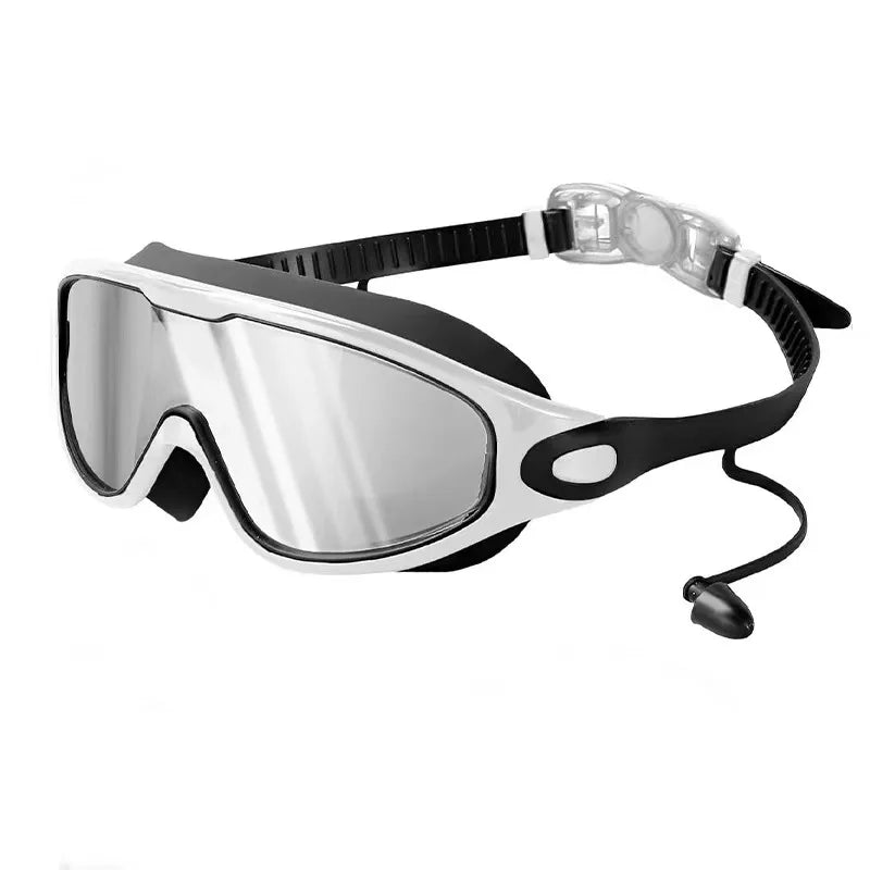Colorful Anti-Fog Swimming Goggles with UV400 Protection and Silicone Frame