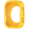 Coque de protection en silicone jaune pour une Huawei Watch Fit 4 ou Pro.