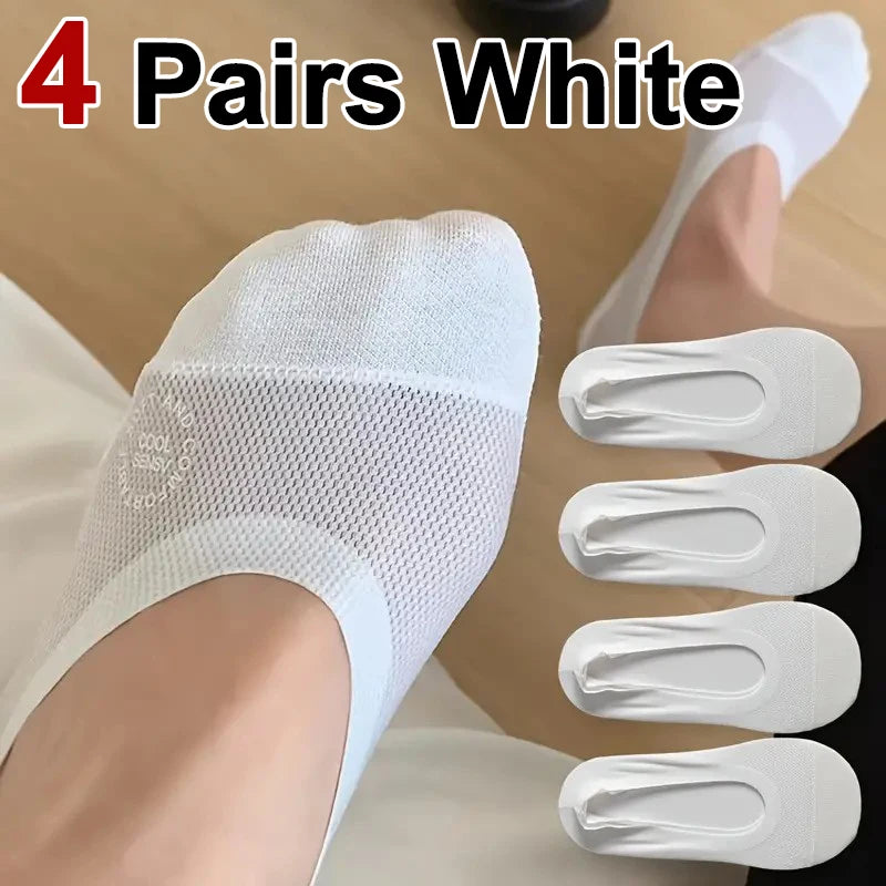 Women's Invisible Low-Cut Socks with Silicone Grip