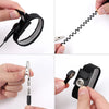 A set of adjustable black ESD wrist straps and a metal clip for electronics safety