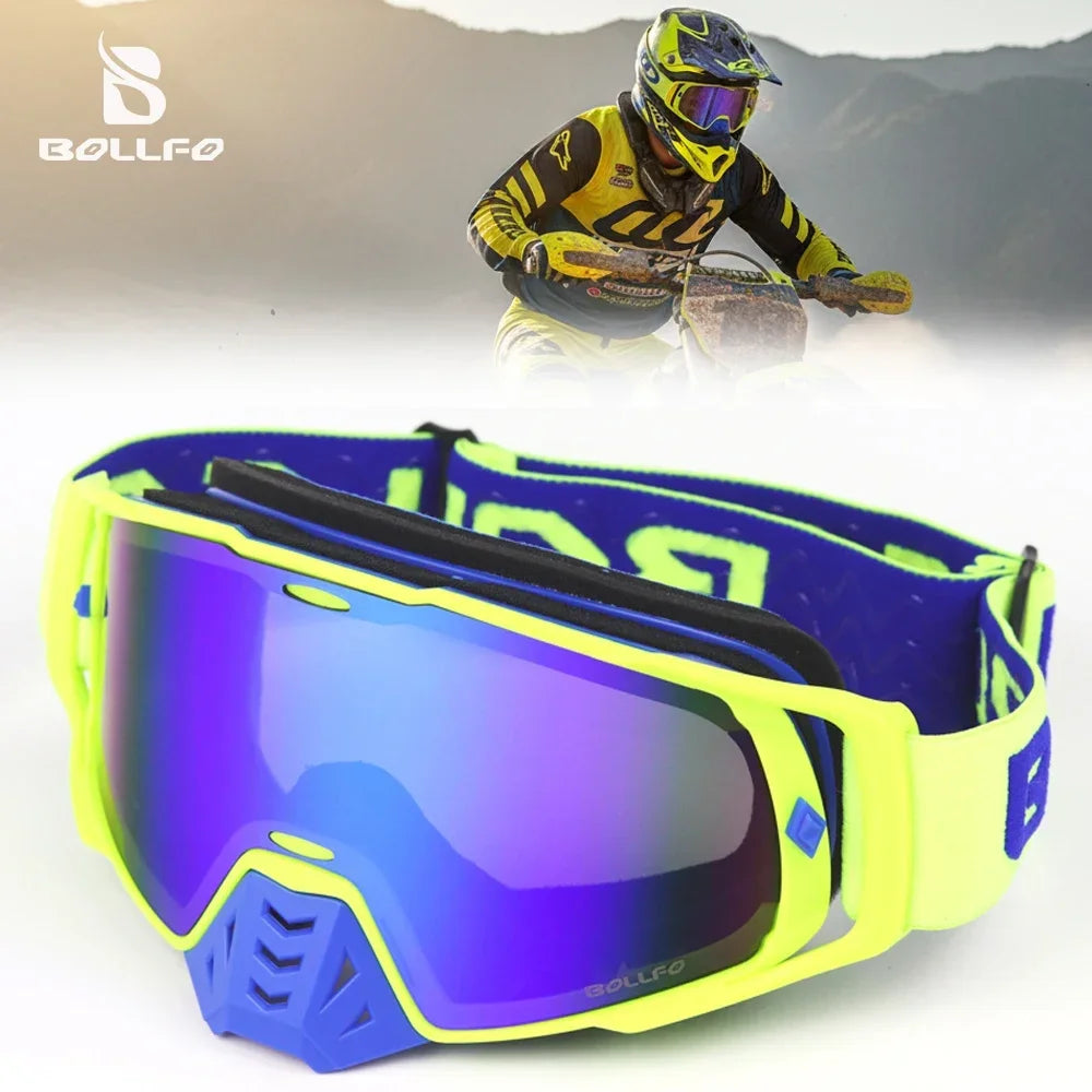 Dustproof Motocross Goggles with UV400 Photochromic Lens