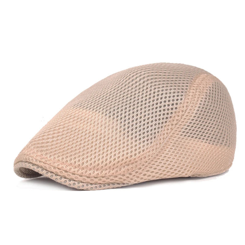 Classic Mesh Beret Hat for Men and Women