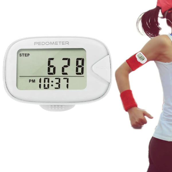 Clip-On Pedometer Step Counter with Memory