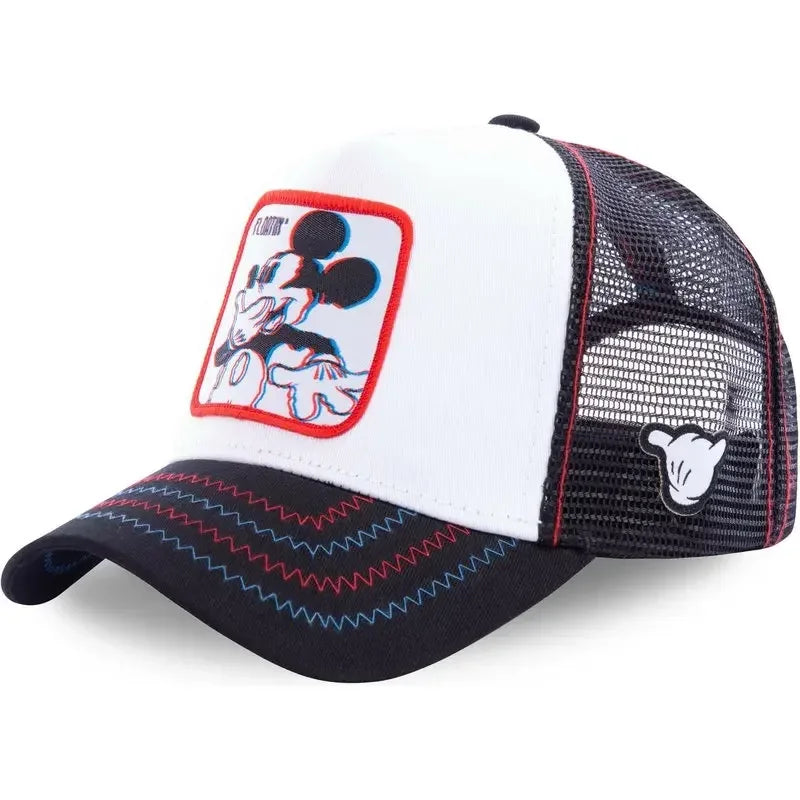 Anime Snapback Cap with Breathable Mesh Back