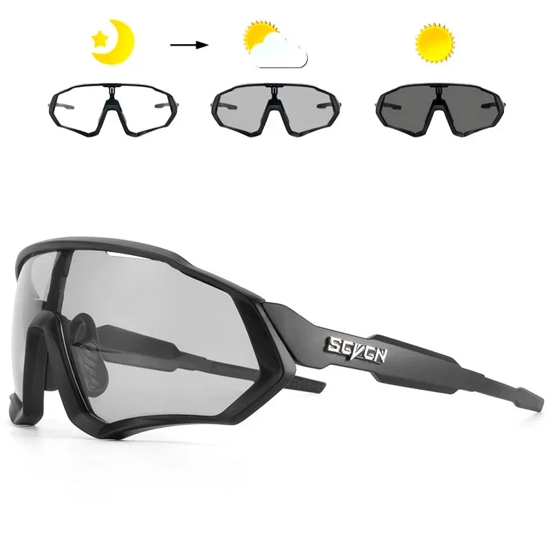 Photochromic Cycling Sunglasses with UV400 Protection