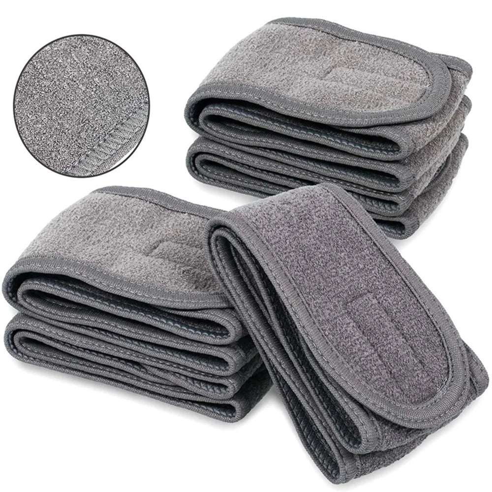 Adjustable Soft Towel Headband for Facial & Hair Use