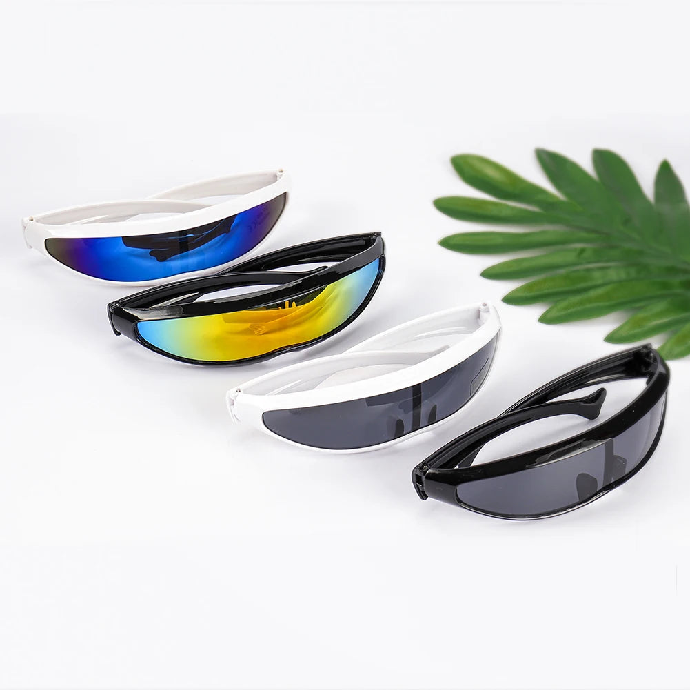 Futuristic Cyclops Visor Sunglasses with UV400 Protection