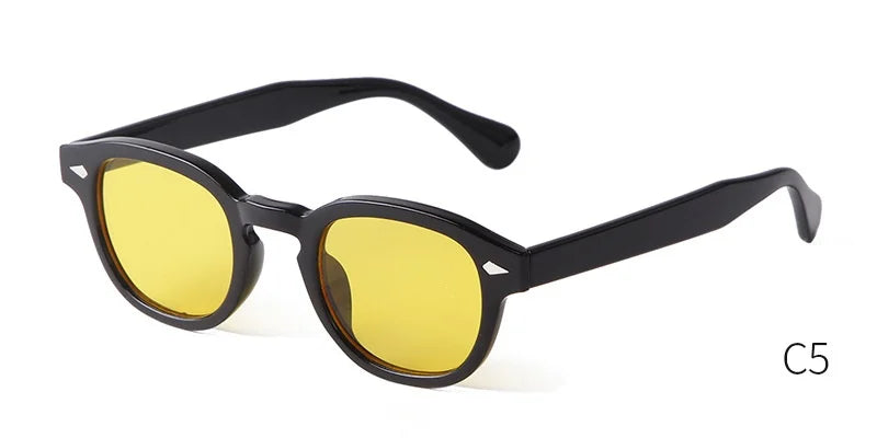 Retro Round Sunglasses with UV400 Protection