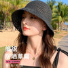 Handwoven Straw Sun Hat with Wide Brim