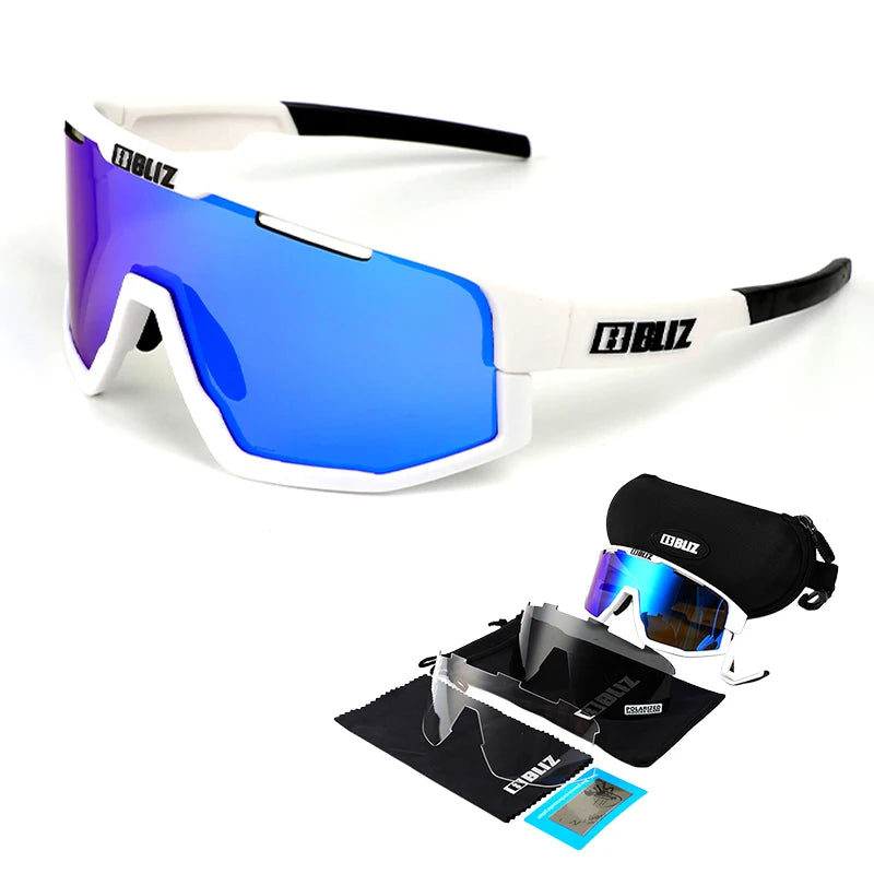 Fusion UV400 Cycling Sunglasses with 3 Interchangeable Lenses