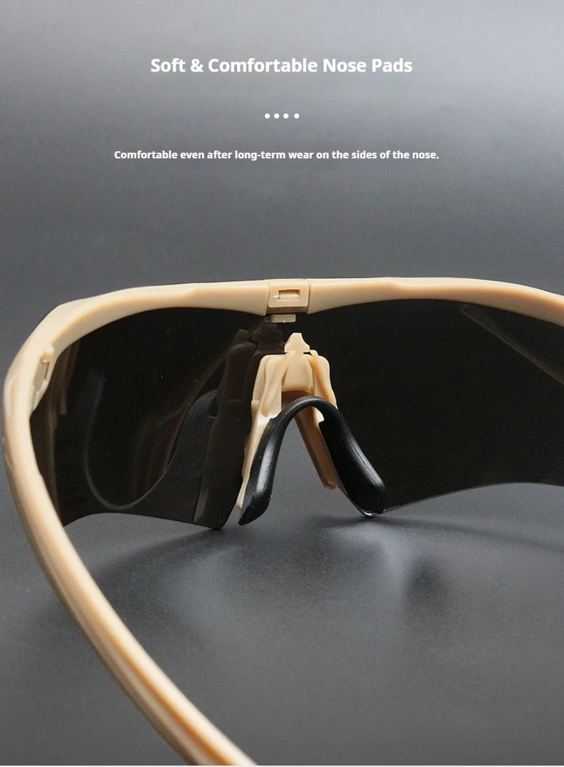 Tactical Sports Glasses with Swappable Lenses