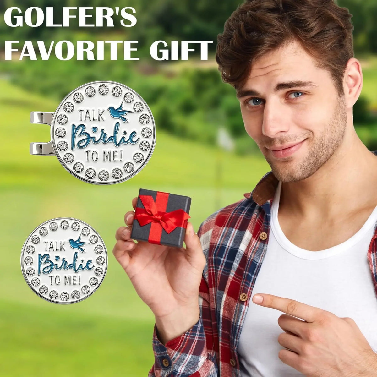Fun Golf Ball Markers with Magnetic Hat Clip