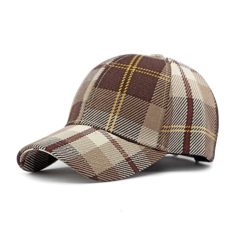 Vintage Houndstooth Baseball Cap
